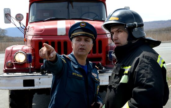 Special tactical drill "Elimination of medical consequences of road accidents" in Primorye Territory