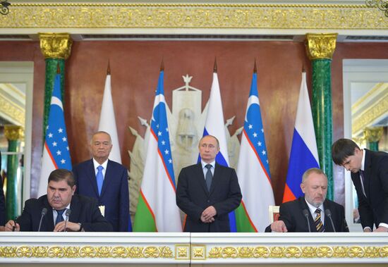 President Putin holds talks with President of UzbekistanIslam Karimov