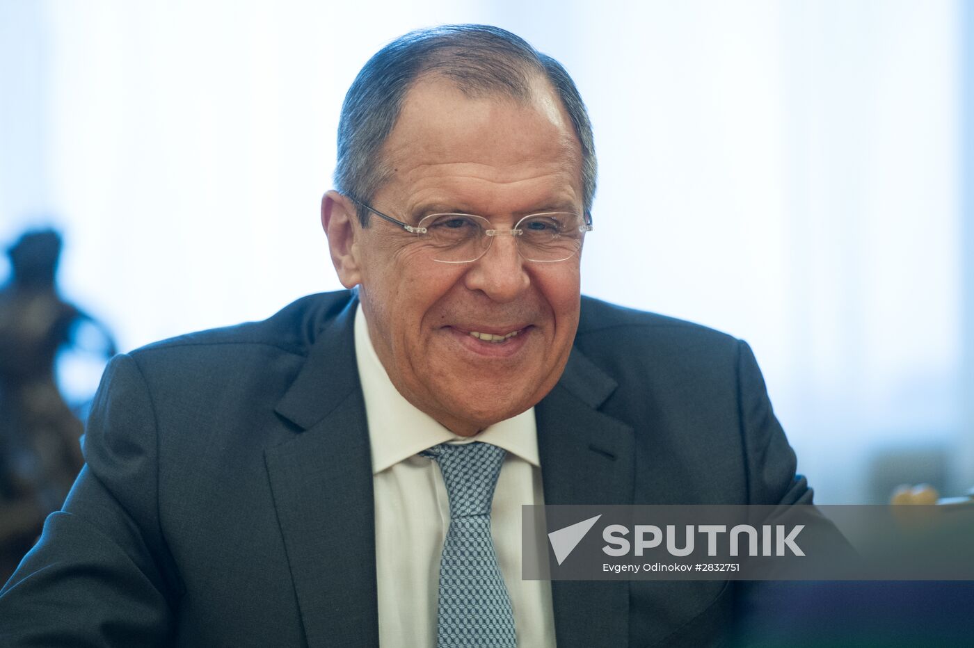 Foreign Minister Sergei Lavrov meets with former President of Afghanistan Hamid Karzai