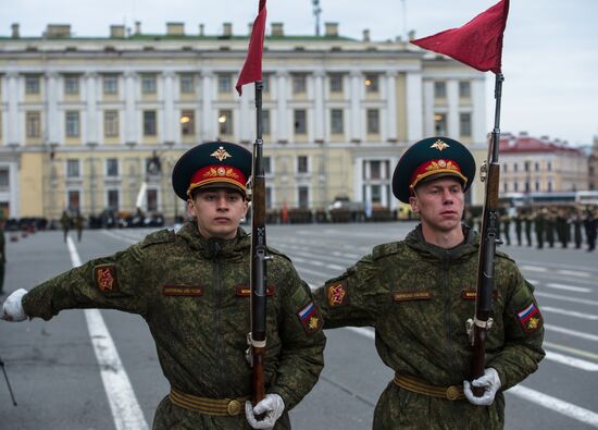 Rehearsal of Victory Parade in St Petersburg