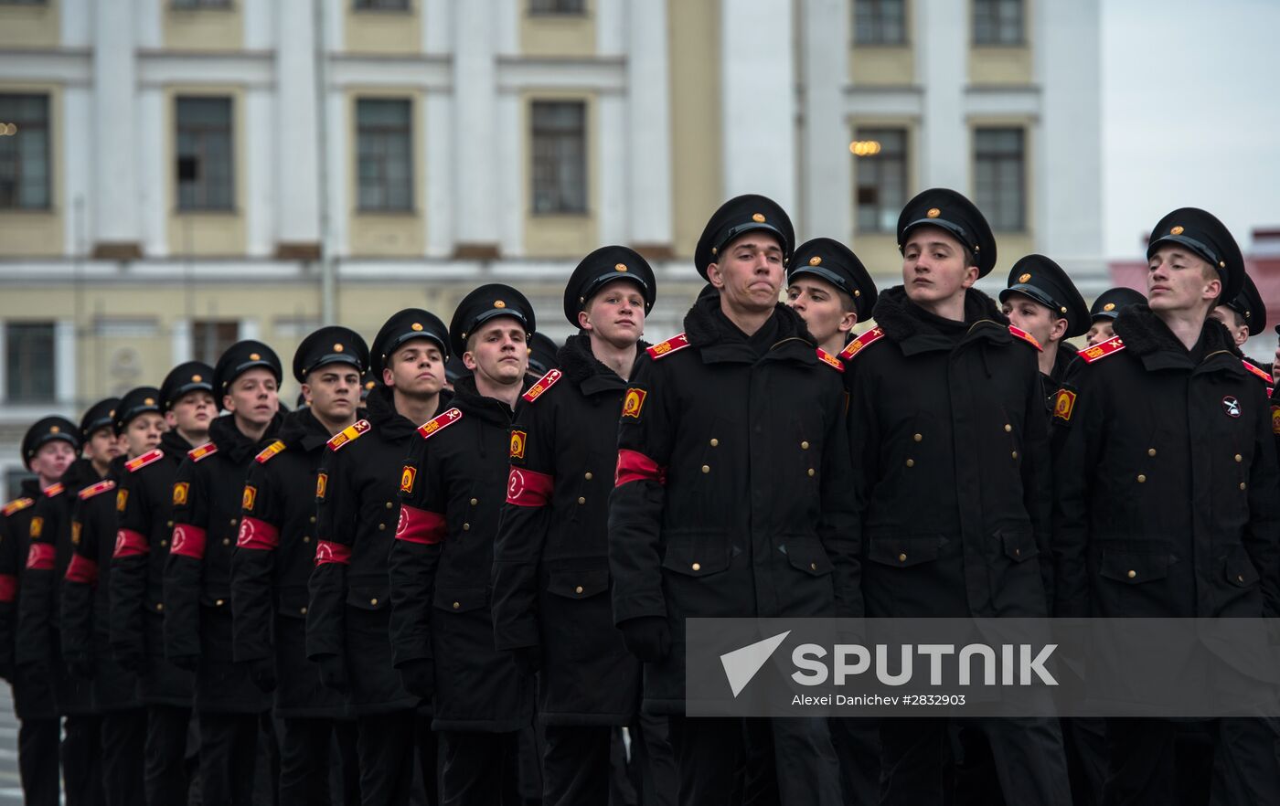 Rehearsal of Victory Parade in St Petersburg