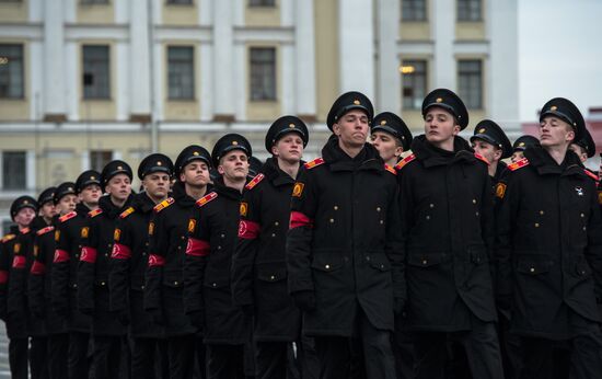 Rehearsal of Victory Parade in St Petersburg