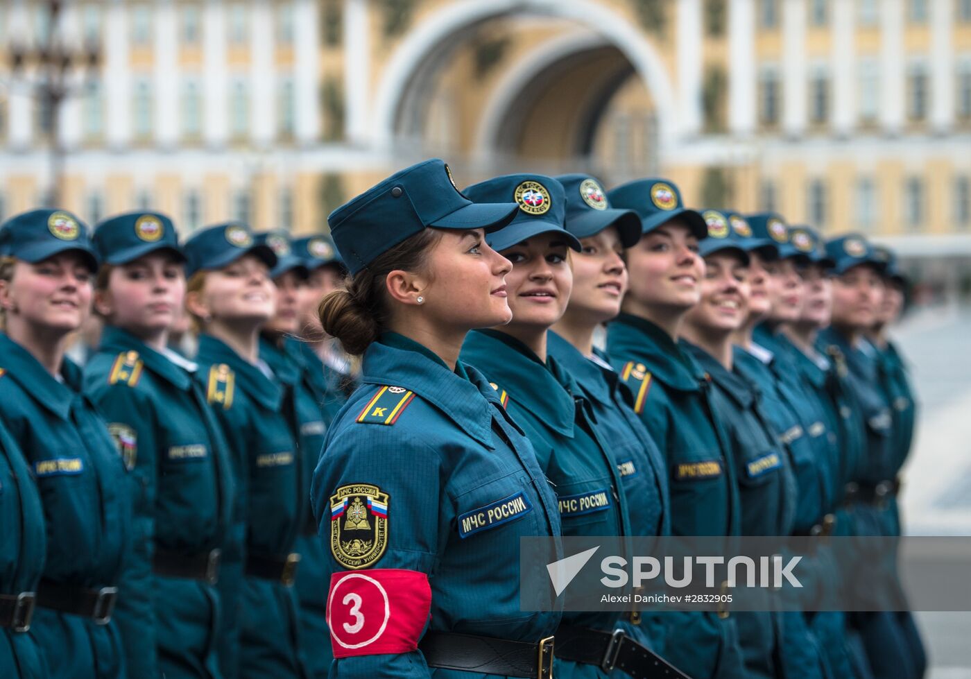 Rehearsal of Victory Parade in St Petersburg