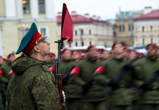 Rehearsal of Victory Parade in St Petersburg