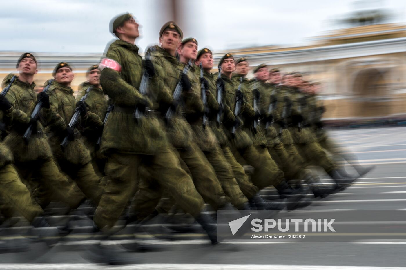 Rehearsal of Victory Parade in St Petersburg