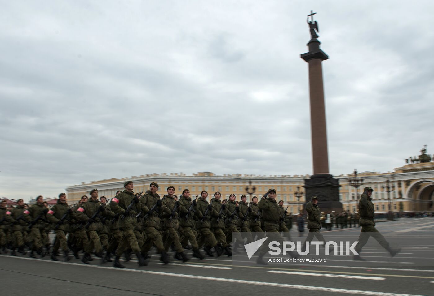 Rehearsal of Victory Parade in St Petersburg