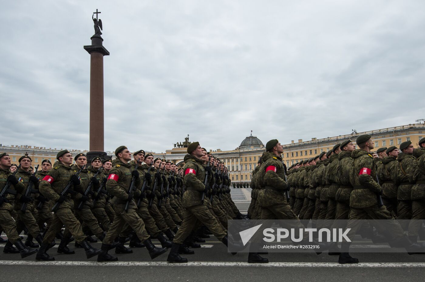 Rehearsal of Victory Parade in St Petersburg