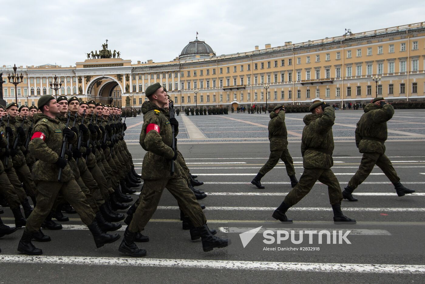Rehearsal of Victory Parade in St Petersburg