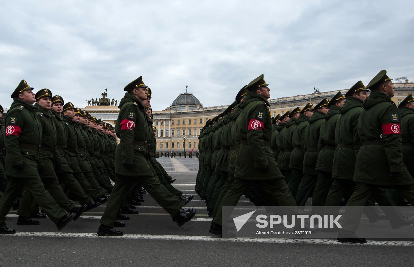 Rehearsal of Victory Parade in St Petersburg