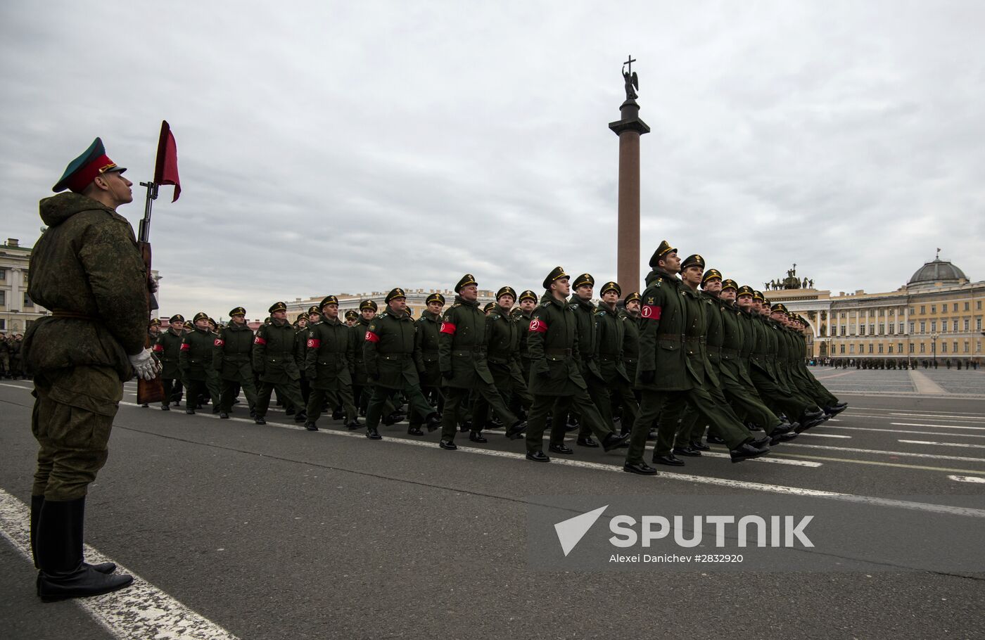Rehearsal of Victory Parade in St Petersburg