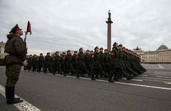 Rehearsal of Victory Parade in St Petersburg