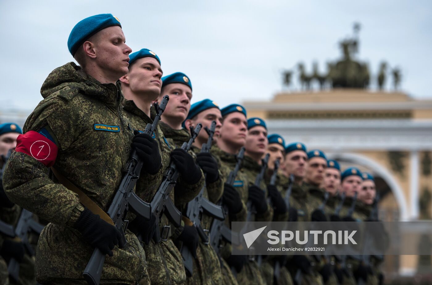 Rehearsal of Victory Parade in St Petersburg