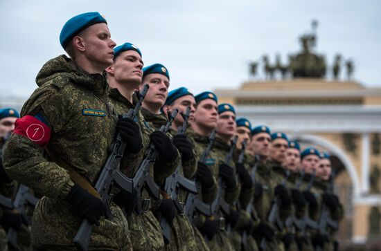 Rehearsal of Victory Parade in St Petersburg
