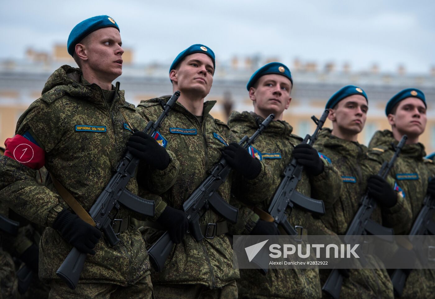 Rehearsal of Victory Parade in St Petersburg