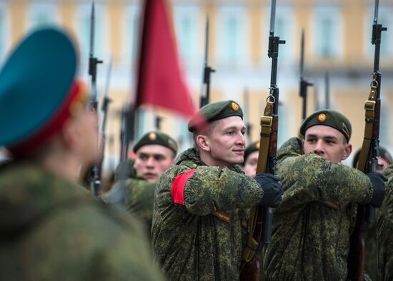 Rehearsal of Victory Parade in St Petersburg