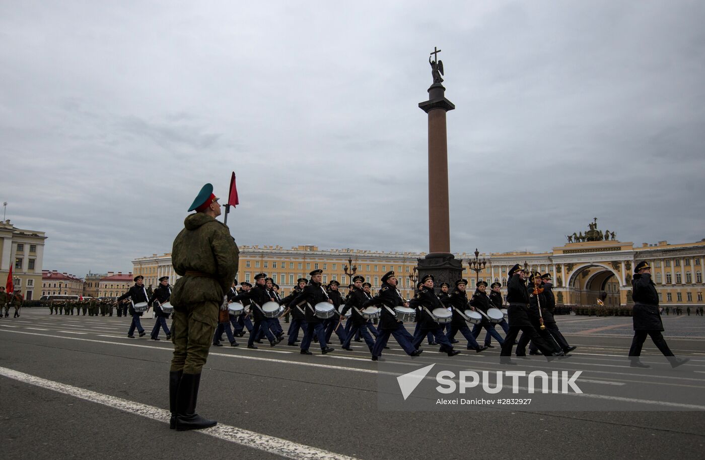 Rehearsal of Victory Parade in St Petersburg
