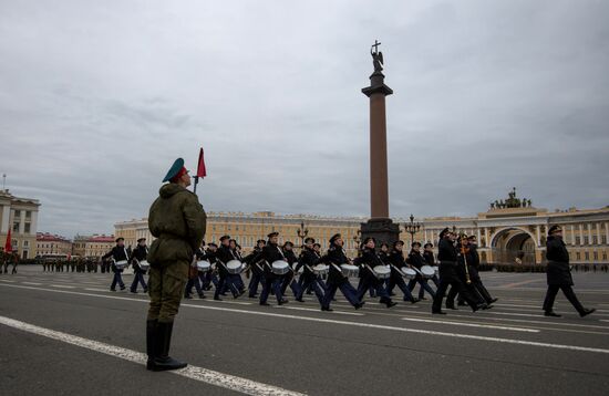 Rehearsal of Victory Parade in St Petersburg