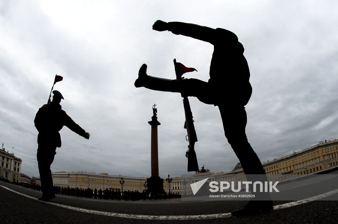 Rehearsal of Victory Parade in St Petersburg