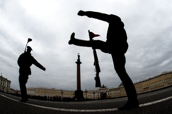 Rehearsal of Victory Parade in St Petersburg
