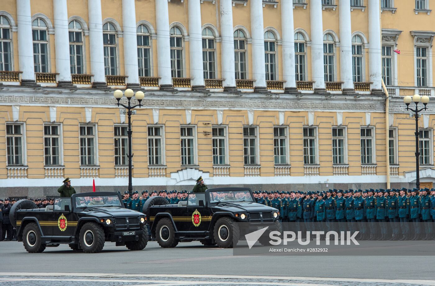 Rehearsal of Victory Parade in St Petersburg