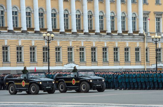 Rehearsal of Victory Parade in St Petersburg