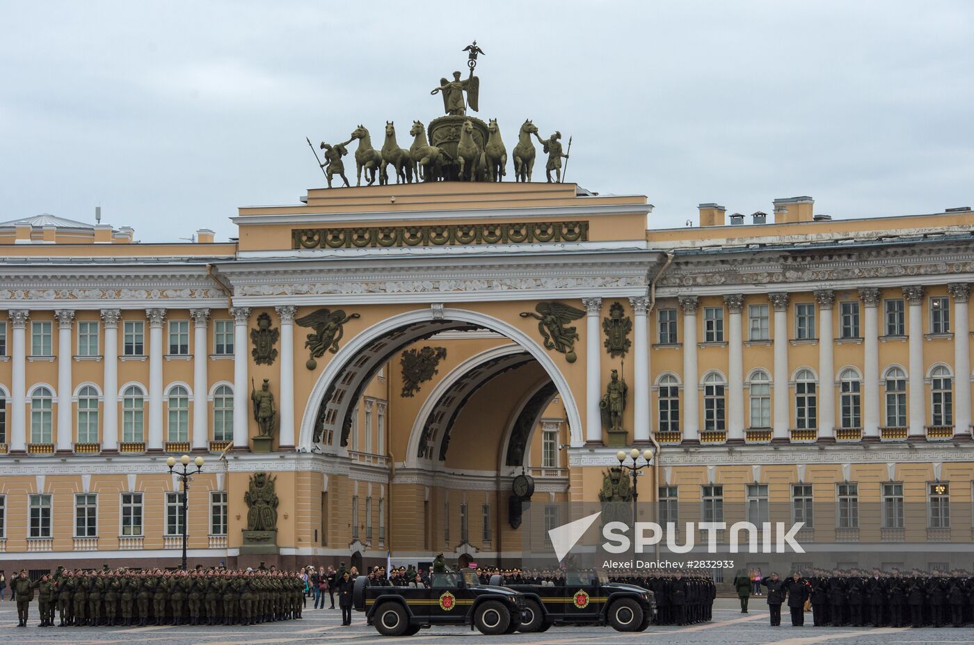 Rehearsal of Victory Parade in St Petersburg