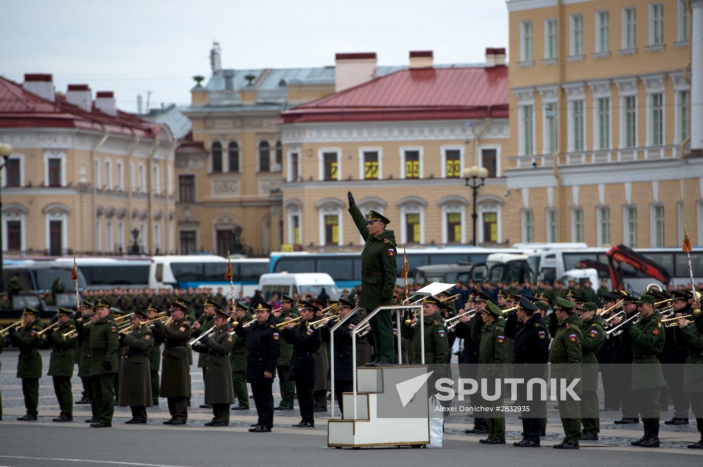 Rehearsal of Victory Parade in St Petersburg