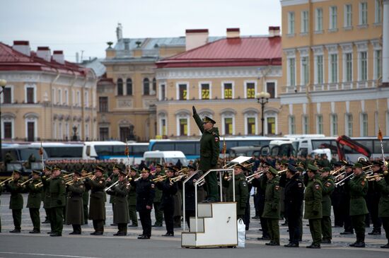Rehearsal of Victory Parade in St Petersburg
