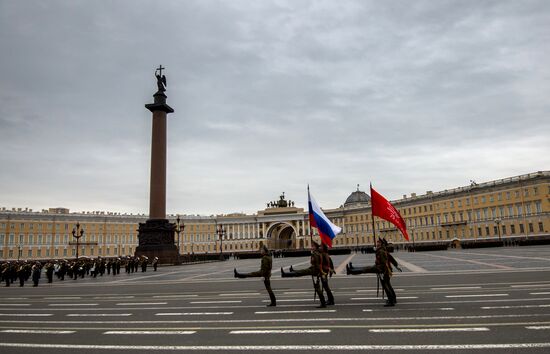 Rehearsal of Victory Parade in St Petersburg