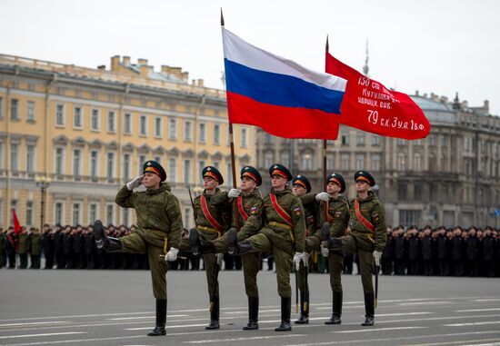 Rehearsal of Victory Parade in St Petersburg