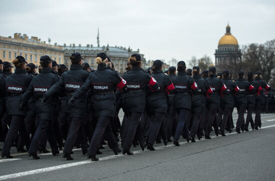 Rehearsal of Victory Parade in St Petersburg