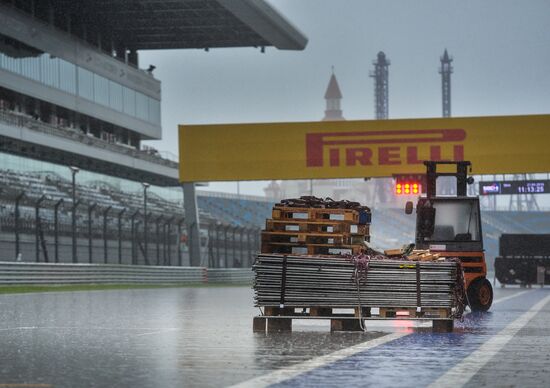 Preparations for Formula 1 Russian Grand Prix