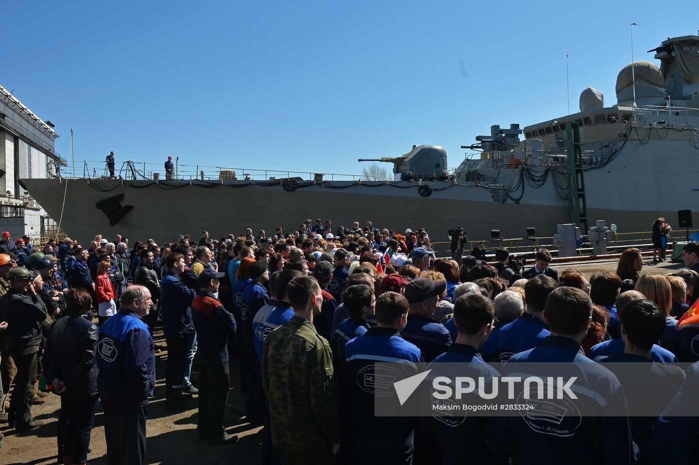 Gepard 3.9 frigate floated out in Zelenodolsk