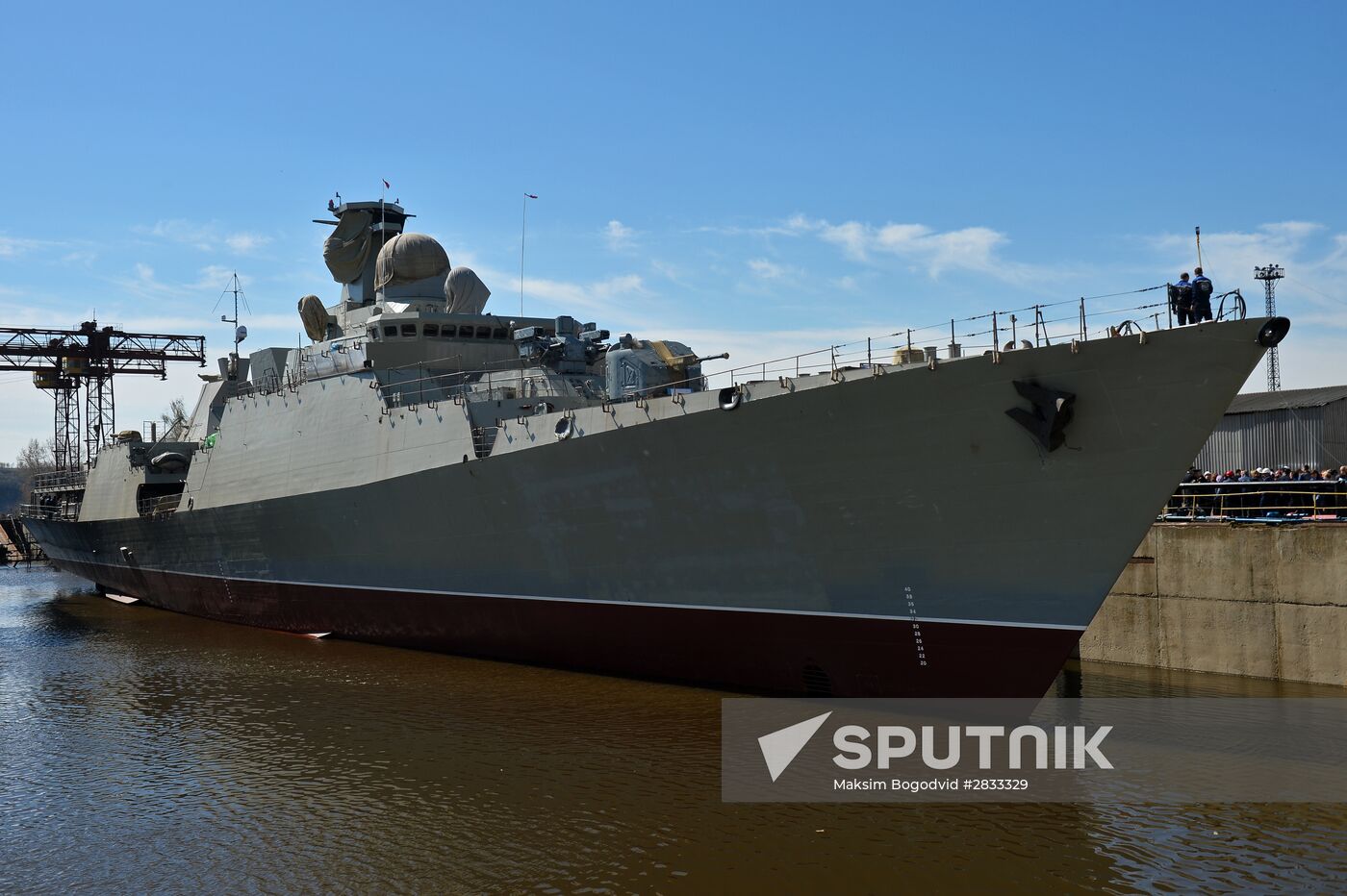 Gepard 3.9 frigate floated out in Zelenodolsk
