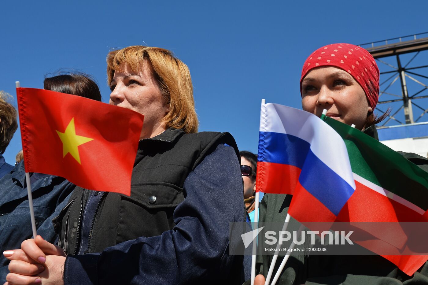 Gepard 3.9 frigate launching in Zelenodolsk