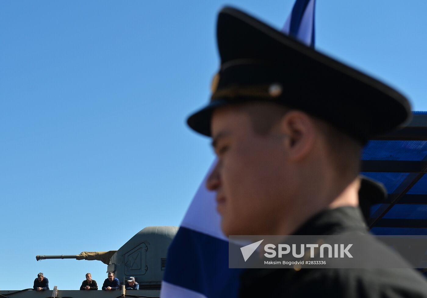 Gepard 3.9 frigate launching in Zelenodolsk