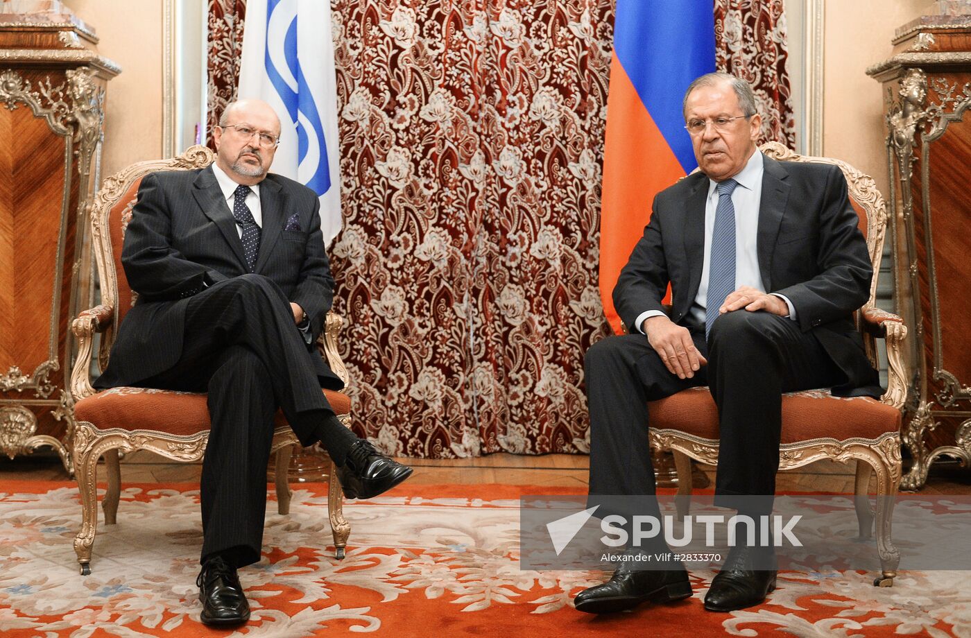 Russian Foreign Minister Sergei Lavrov's meeting with OSCE Secretary General Lamberto Zannier