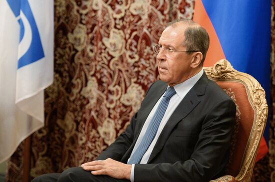 Russian Foreign Minister Sergei Lavrov's meeting with OSCE Secretary General Lamberto Zannier