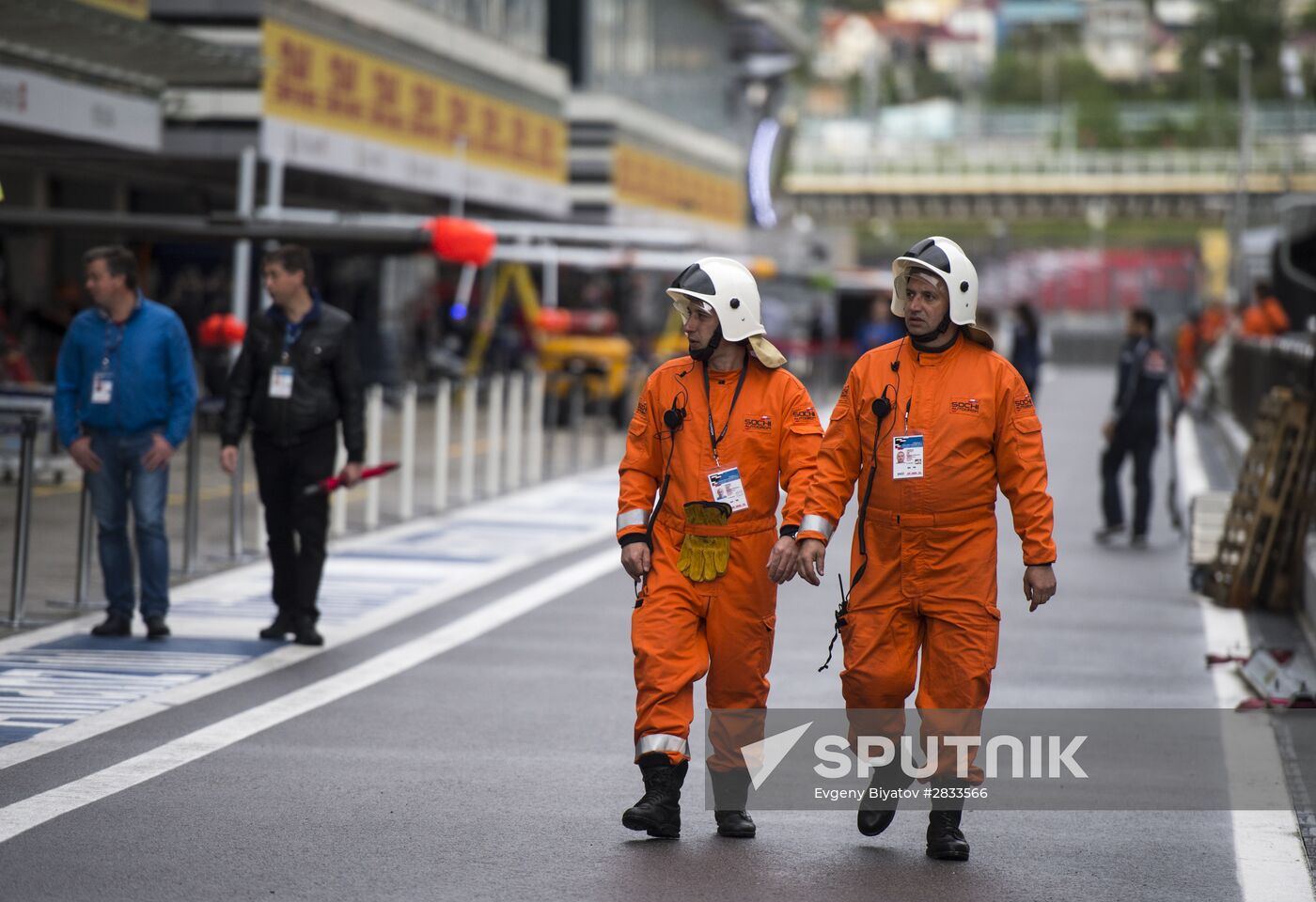 Preparations for Formula 1 Russian Grand Prix