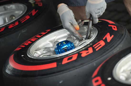 Preparations for Formula 1 Russian Grand Prix