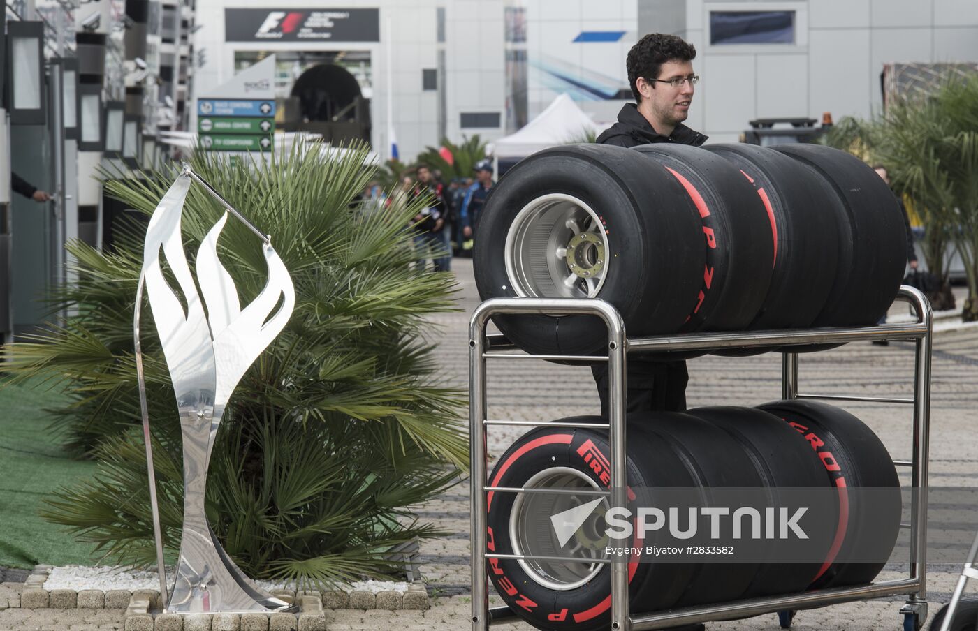 Preparations for Formula 1 Russian Grand Prix