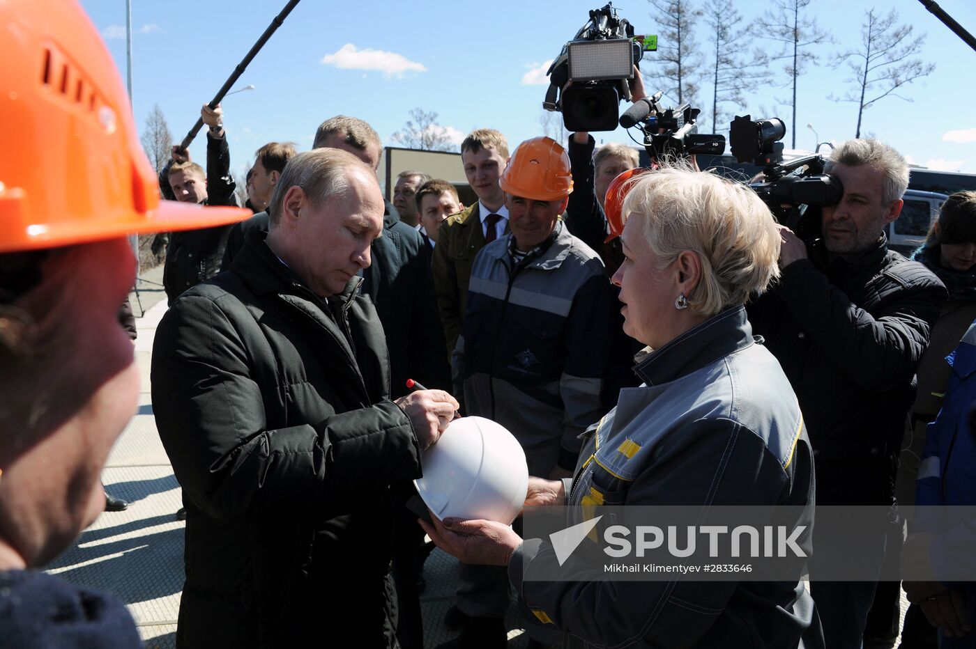 Vladimir Putin at Vostochny Space Center