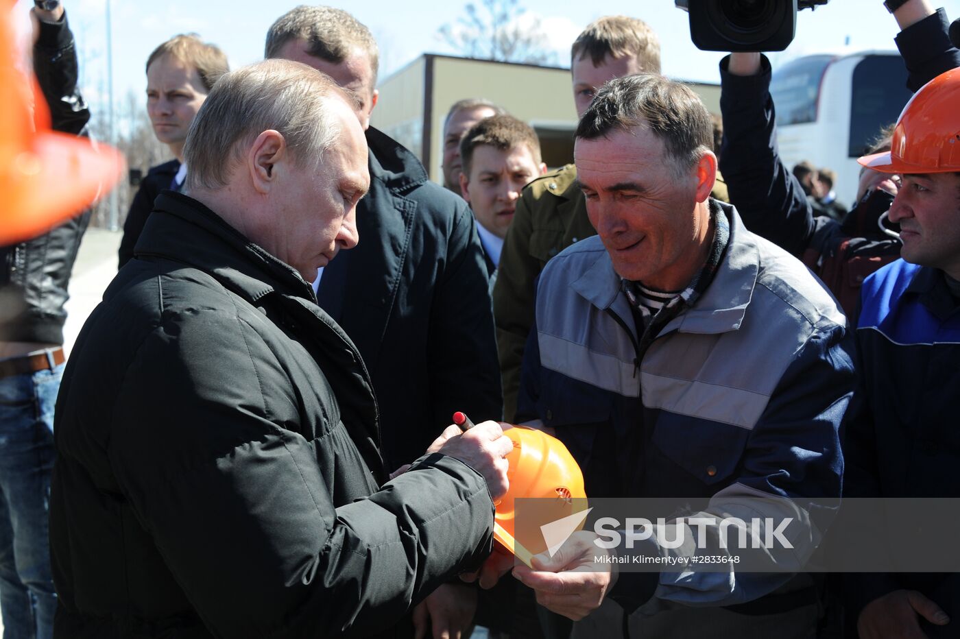 Vladimir Putin at Vostochny Space Center