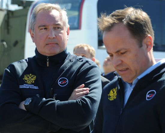 Vladimir Putin at Vostochny Space Center