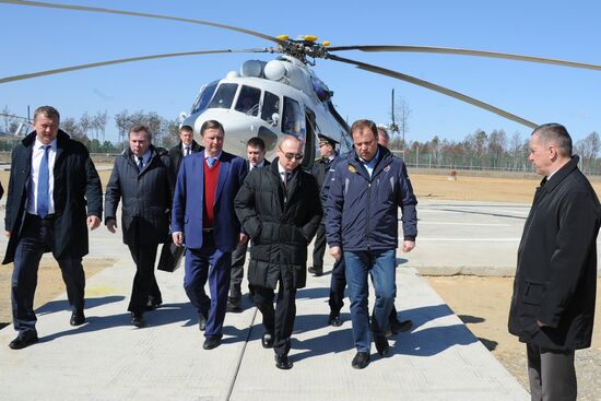 Vladimir Putin at Vostochny Space Center
