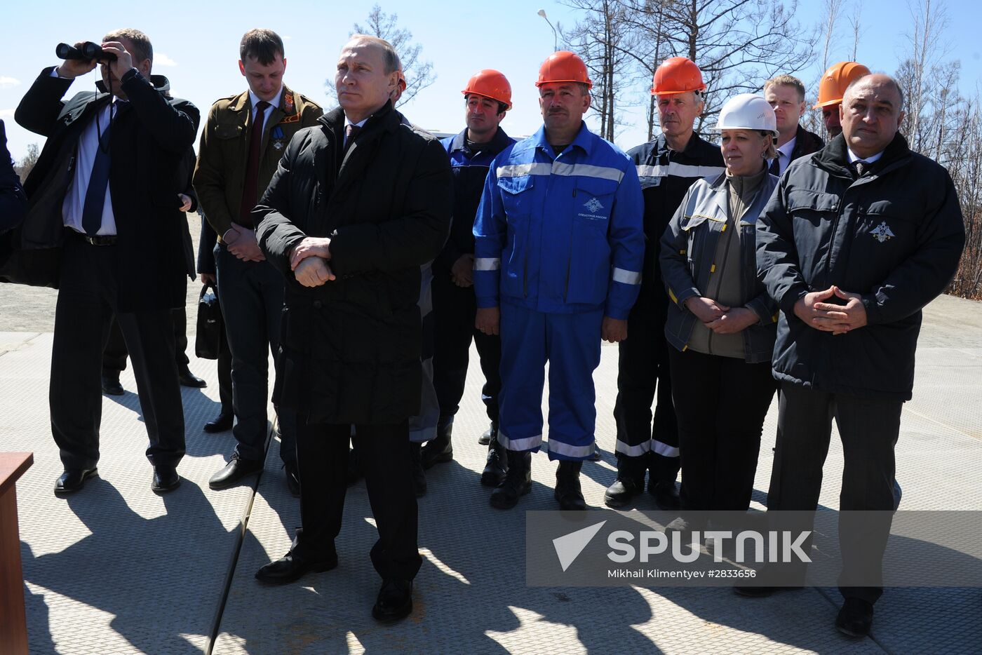Vladimir Putin at Vostochny Space Center
