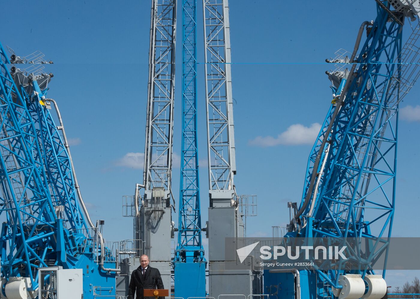 Vladimir Putin at Vostochny Space Center