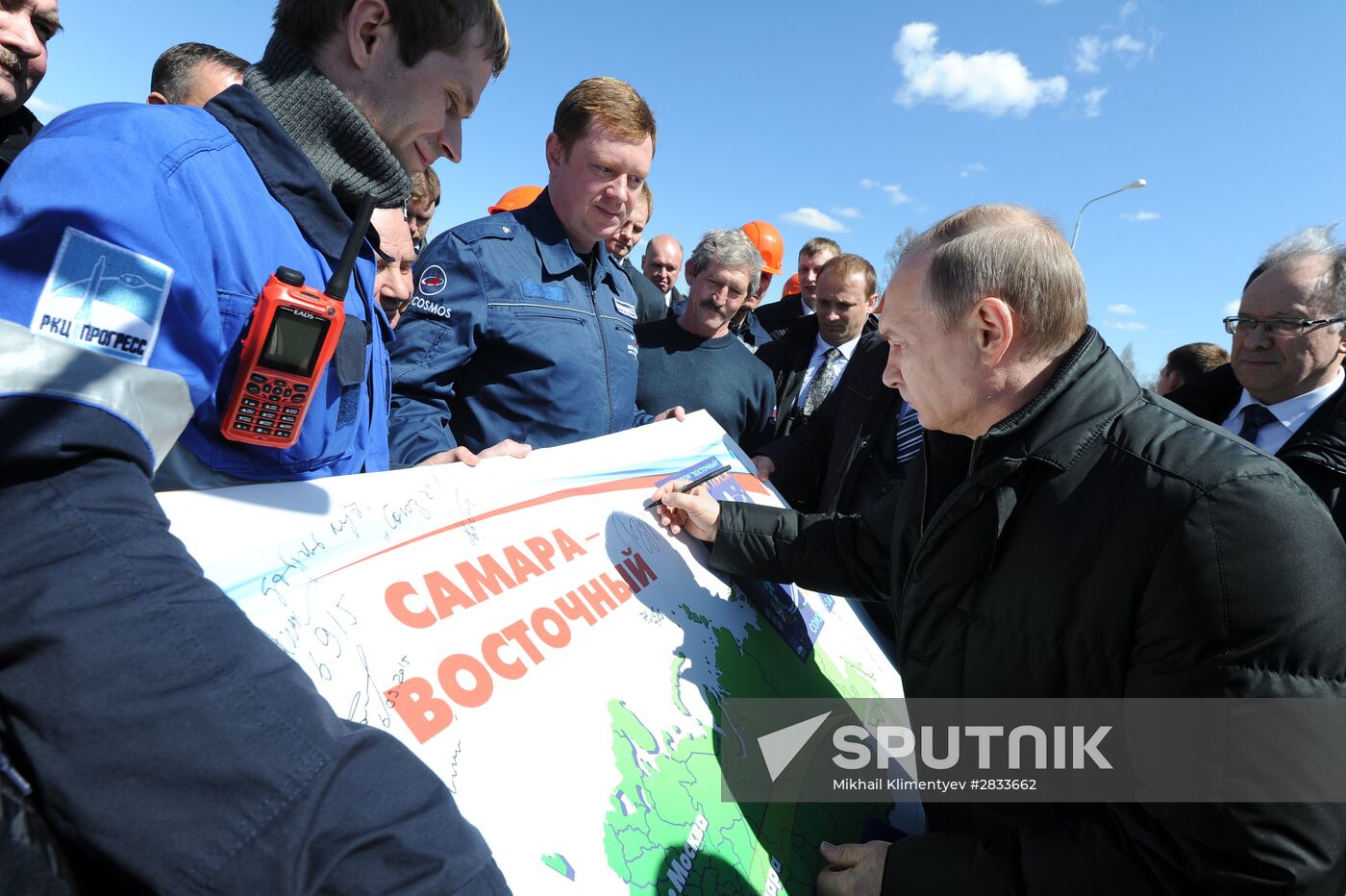 Vladimir Putin at Vostochny Space Center