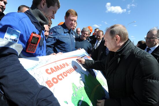 Vladimir Putin at Vostochny Space Center