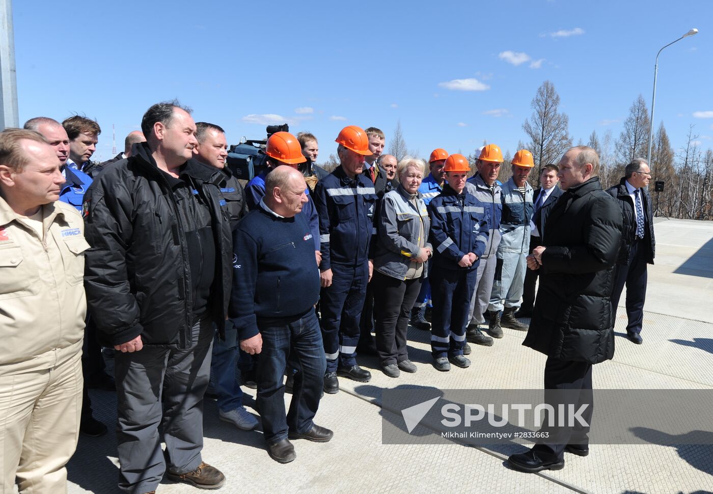 Vladimir Putin at Vostochny Space Launch Center